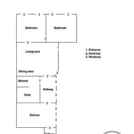 Spacious In Centre 公寓 *